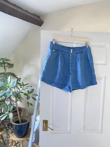 Ralph Lauren linen high waist pleated shorts US6 UK10 - Picture 1 of 9