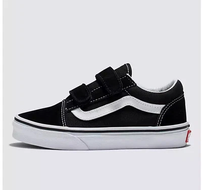 Vans Old Skool V Black/ White Kids Shoes Youth Skate Sneakers - Image 1 of 4