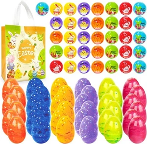 36Pcs Easter Marble Eggs with Spinner Toys, 1pc Non Woven Bags for Easter... - Picture 1 of 7