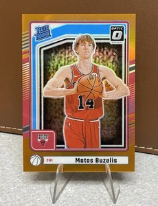 Matas Buzelis 2024-25 Panini Donruss - Rated Rookie Optic Anteprima Arancione /75 - Foto 1 di 3