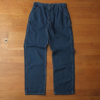 Pantalones de trabajo de mezclilla lavado oscuro Carhartt Dungaree 36x36 para hombre ajuste original nuevos con etiquetas Foto 1 de 4
