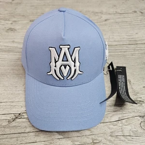 Amiri Trucker Hat Sky Blue White Embroidered Logo One Size/Snapback - Picture 1 of 10