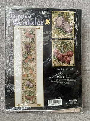 Bonita Teresa Wentzler Fruta Bellpull Punto de Cruz Kit Ocio Artes Foto 1 de 2