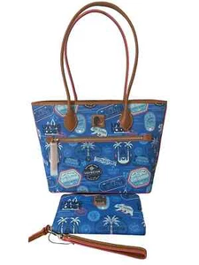 Disney Vacation Club Dooney & Bourke Tote Bag & Wallet Matching Set RARE GIFT - Picture 1 of 16