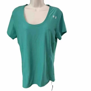 Camisa Under Armour Mujer Grande Verde Equipo de calor Ropa deportiva Semi ajustada (116) - Imagen 1 de 8
