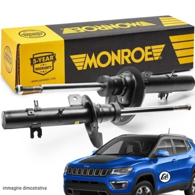 KIT 2 AMMORTIZZATORI ANTERIORI MONROE JEEP COMPASS 4X4 DAL 2017 IN POI A GAS