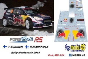 DECAL 1/43 - FORD FIESTA R5 - SUNINEN - Rally MONTECARLO 2018 - Bild 1 von 1