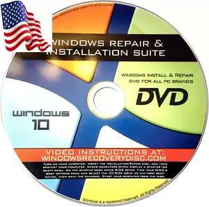 Recovery, Repair & Re-Install Disc kompatibel mit MS Win 10 32/64 Bit - Bild 1 von 12