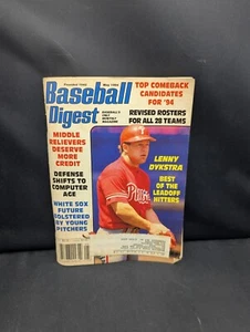 Baseball Digest May 1994 Lenny Dykstra Monthly Magazine MLB - Picture 1 of 1