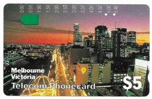 Melbourne Victoria: Telecom $5 Phonecard prefix 028 - Bild 1 von 2