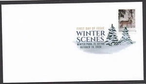 US 5532 Winter Scenes Deers DCP FDC 2020 - Picture 1 of 1