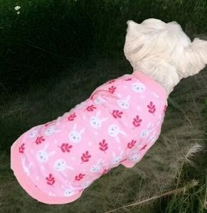 Easter Dress Up Dog Shirt Pink Lightweight Stretchy For Medium-Large Size Dog - Picture 1 of 11