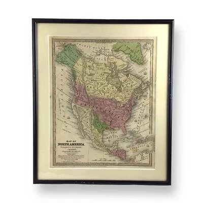 Antique Map of North America, Early Texas Republic & Russian Alaska - 1839 - Image 1 of 4