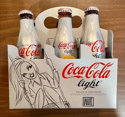 RARO 2010 Todd White Coca-Cola Coca-Cola Light Edición Limitada Arte Paquete de 6 Botellas Estuche Foto 1 de 4