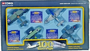 CORGI SHOWCASE COLLECTION 100 YEARS OF FLIGHT ACES AT WAR 4 PACK W/ STANDS - Picture 1 of 24