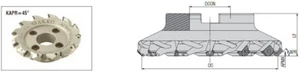 AKKO Plan-und Eckmesserkopf AFM45 für SE..12T3 - R245-12T3.. - Bild 1 von 2