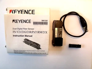 NIB Keyence FS-V21RPSO(2438) Dual Digital Fiber Sensor: PNP, Cable Type, Main - Picture 1 of 7