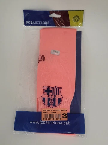 FC Barcelona Medias Socks Color Pink Size T/3 Made In Spain W37P Cover