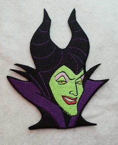 Toppa Malefica Bella Addormentata 4 pollici ferro su applique ricamata - Foto 1 di 1