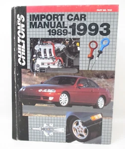 1989-1993 Chilton's Import Car Acura Audi BMW Auto Repair Manual USED HARDCOVER - Imagen 1 de 6