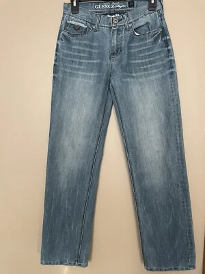 Guess Boys Jeans Rebel Regular Straight Color Blue Size 14 - Image 1 of 4