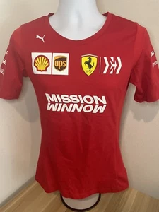 Puma Scuderia Ferrari Mission Winnow Red Damen Small T-Shirt RAR - Bild 1 von 10