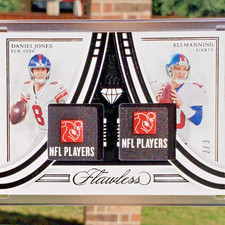 Daniel Jones & Eli Manning - 2022 Flawless Dual Diamond Memorabilia - Tags /3