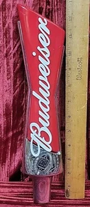 BUDWEISER BUD LARGE HEFTY KING BEERS USED Beer Tap Draft Heavy Handle Bar Pub - Picture 1 of 14
