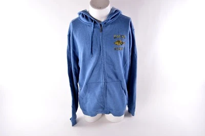 NUEVO SIN ETIQUETAS SUDADERA CON CAPUCHA PARA HOMBRE DAKINE HAWAII CREMALLERA COMPLETA $48 L Azul Camuflaje Tiburón Logo Cremallera Frontal Foto 1 de 4