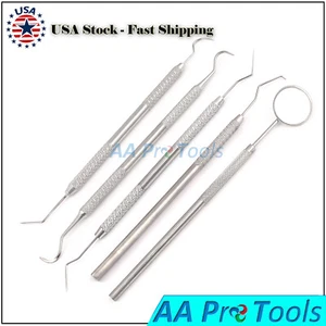 Dental Scaler Oral Hygiene Tooth Deep Cleaning Dentist Set Kit Teeth 5 Pc PR-366 - Picture 1 of 2