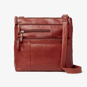 Osgoode Marley Large Crossbody Traveler Leder Umhängetasche 7003 - Bild 1 von 12