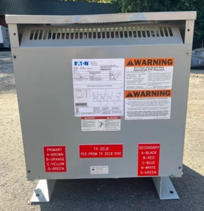 30KVA Eaton V48M28G30CUEE Transformer HV 480V LV 208Y/120V 3 Phase Indoor 3PH - Picture 1 of 7