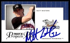 2007 Tristar Prospects Plus Protential Matt Wieters Auto #PT-MW Signed