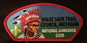 MERGED BSA GREAT SAUK TRAIL COUNCIL OA 88 2005 JAMBOREE RED MYLAR JSP CONTINGENT - Picture 1 of 2