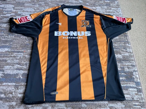 Hull City Tigers Nicky Forster Player Worn Soccer Jersey Mens Size XL Cover