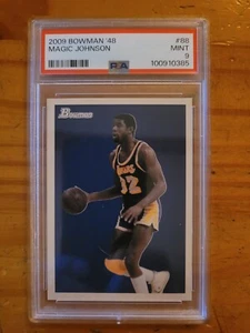 2009-10 Bowman '48 #88 Magic Johnson PSA 9 Mint Lakers HOF - Picture 1 of 1