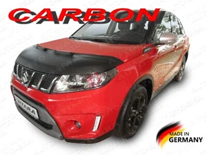 CARBON LOOK BONNET BRA Suzuki Vitara Escudo LY mk4 2015> STONEGUARD PROTECTOR - Picture 1 of 8