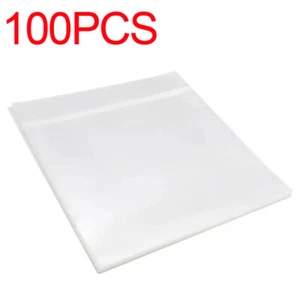100PCS 12 inch Record Covers Outer Plastic Vinyl Sleeves 12" Single LP Album UK - Picture 1 of 10