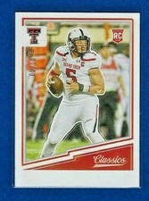 Patrick Mahomes 2017 Panini Donruss Classics No Name Variation NFL Rookie SP /10