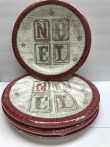 Lot of 5 Punch Studio Dessert Plates 43236 Noel (8 Per Set),Discontinued! - Picture 1 of 3
