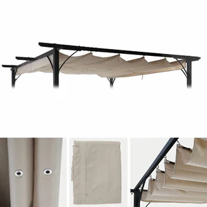 Ersatzbezug 370x300cm für Dach Pergola Pavillon MCW-C42 3,5x3,5m creme - Bild 1 von 4