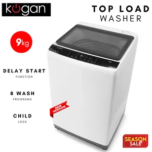 NEW Kogan Smart Fuzzy Logic Top Load Washer Series 9kg Top Load Washing Machine - Picture 1 of 13