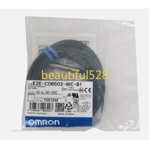 1PC New Omron E2E-C06S02-WC-B1 E2EC06S02WCB1 Proximity Sensor Free Shipping - Image 1 of 1
