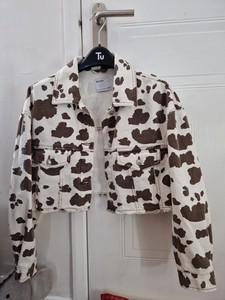 vintage cow print jacket