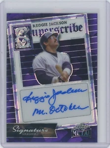 2024 Leaf Metal Signature Series Reggie Jackson Auto #S-RJ4 1/1 - Picture 1 of 2