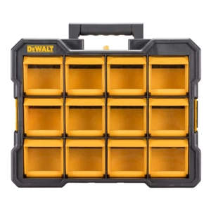 Small Parts Organizer Storage 12-Compartment Nuts Screws Bolts Flip Bin Nail-NEW - Picture 1 of 12