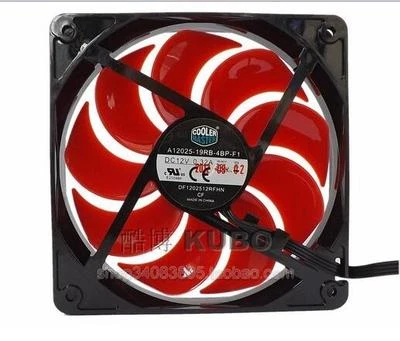 NEW CoolerMaster A12025-19RB-4BP-F1 DF1202512RFHN DC12V 0.32A 4Pin Cooling Fan - Image 1 of 2