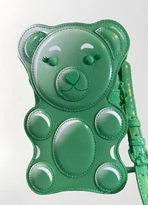 ✨ BETSEY JOHNSON Green Teddy Gummy Bear Novelty Crossbody/ Handbag Purse - Picture 1 of 3