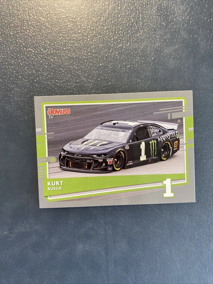 2021 Donruss Racing Nascar SILVER Car Card KURT BUSCH - Image 1 of 1