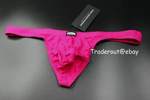 N2N Bodywear Men Fuchsia Basic Rayon thong G-string underwear Size M, L XL  - Picture 1 of 7